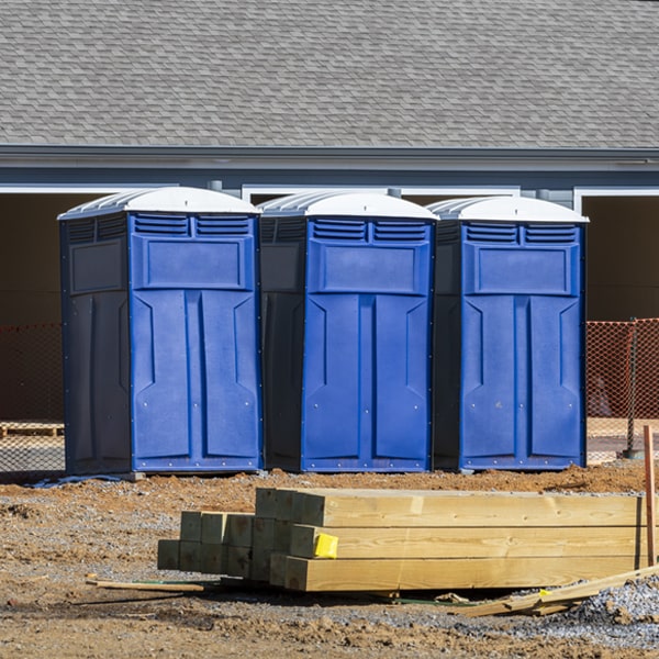 what is the maximum capacity for a single porta potty in New Bremen OH